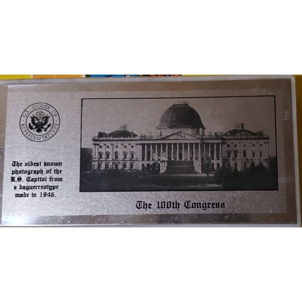 100th Congress Commemorative Marble Paperweight